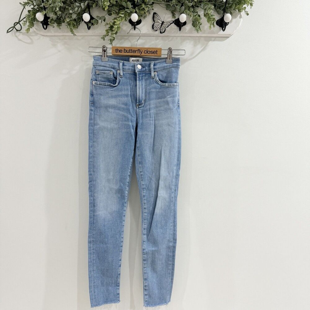 Agolde Sophie Skinny Jean Raw Hem 25